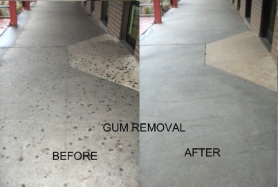 indianapolis gum removal concrete power washing